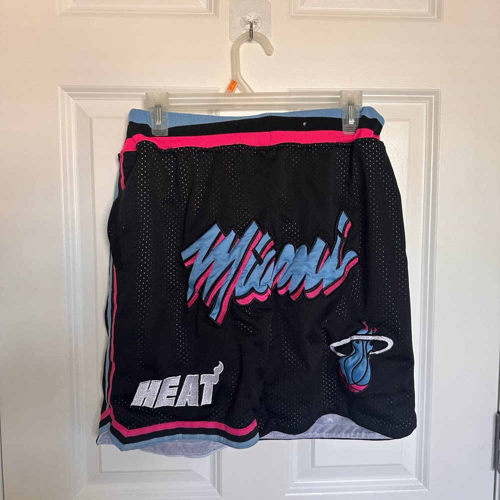 Miami Heat Just Don Pink Men's Basketball Shorts Size Small